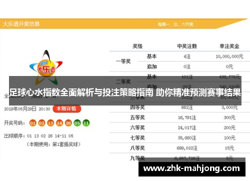 足球心水指数全面解析与投注策略指南 助你精准预测赛事结果